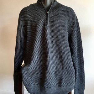 NWT Joseph Abboud Sweater Mens 1/4 Zip Pullover XL